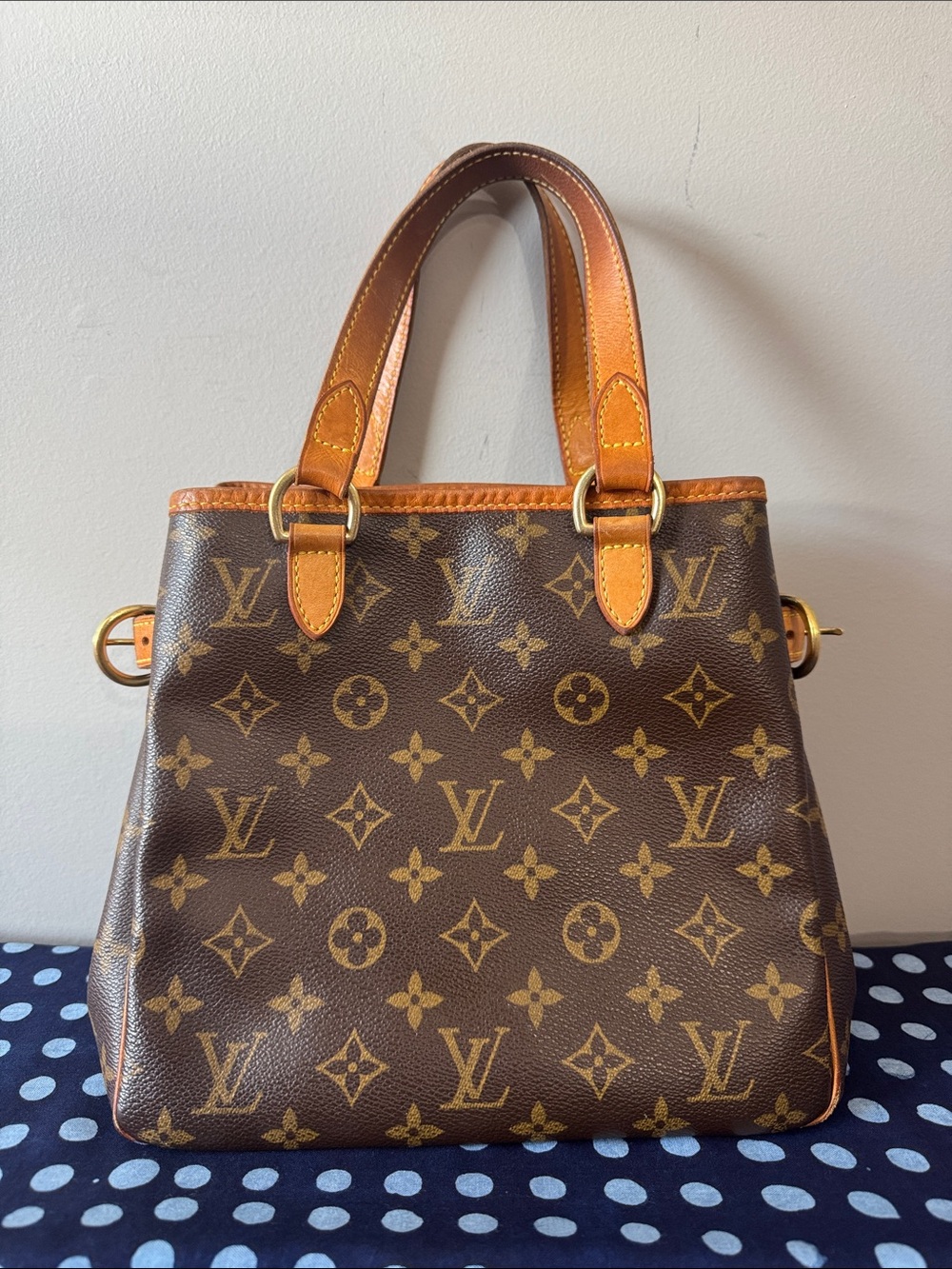 Authentic !👜🤎Louis Vuitton PM Brown Monogram Satchel with Tan Trim